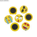 Hot Sale Smile Face PVC Round Dome Fridge Magnet Set
